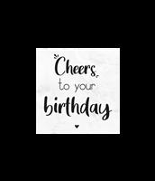 Happy Birthday Onderzetter 10cm