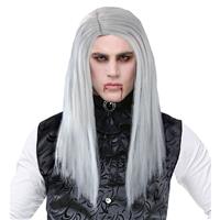 Halloween Pruik Grijs Heren Vampier