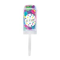 Party Popper Push Pop Paper Round Multicolor