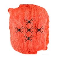 Halloween Spinnenweb Oranje Met Spinnen