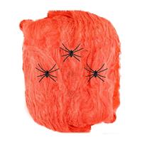 Oranje Spinnenweb Met Spinnen 4 delig