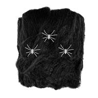 Halloween Spinnenweb Met Spinnen 4 delig