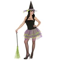 Halloween Jurk Paars Groen Dames Skelet