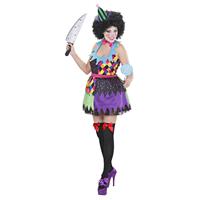 Halloween Jurk Gekleurd Dames Clown