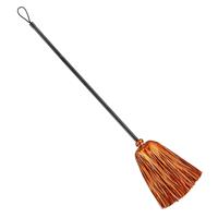 Halloween Heksenbezem Oranje 92cm