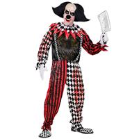 Halloween Kostuum Rood Zwart Clown