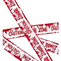 Halloween Afzetlint Zombie Zone 7,2m