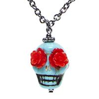 Halloween Ketting Gekleurd Schedel