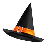 Halloween Heksenhoed Zwart Oranje