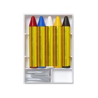 Gekleurde Schminkset 6 delig