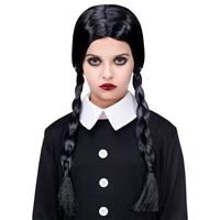 Wednesday Pruik Kind Met Vlechten
