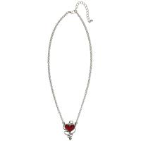 Zilveren Ketting Met Rode Duivels Hart