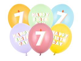 7 Jaar Ballonnen 30cm 6st
