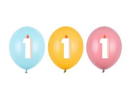 1 Jaar Ballonnen 30cm 50st