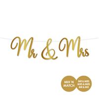 Bruiloft Letterslinger Mr & Mrs