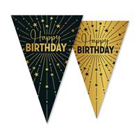 Happy Birthday Slinger Goud Zwart 10m