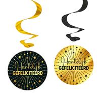 Hartelijk Gefeliciteerd Hangdecoratie 4st