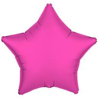 Ster Helium Ballon Neon Roze Leeg 48cm