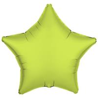 Ster Helium Ballon Neon Geel Leeg 48cm