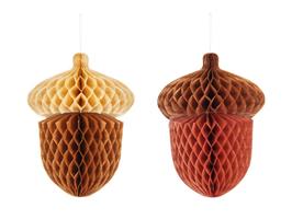 Honeycomb Acorns, 27cm, mix