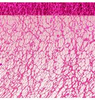 FUCHSIA GLITTERED TABLE RIBBON 10CM X 5M