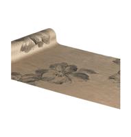 Bloemen Tafelloper Bruin 3m