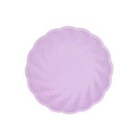 6 ronde borden 18,8 cm, paars