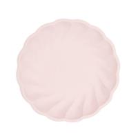 6 ronde borden 22,9cm roze