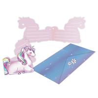 Unicorn Uitnodigingen En Enveloppen 8st