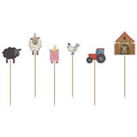 Boerderij Cupcake Toppers 6st