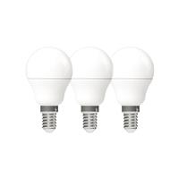 LED Lamp E14 470 lumen - 4.9W - Warmwit 2700K - G45 Kogel - Opaal - 3 stuks