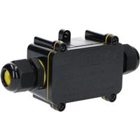 Waterdichte Kabeldoos IP68 - I-Connector - Voor Kabels 4-12mm - Zwart