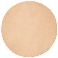 vidaXL Nep Konijnenbont Tapijt Taupe Ø 200 cm Polyester