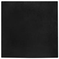 vidaXL Nep Konijnenbont Tapijt Zwart 200 x 200 cm Polyester