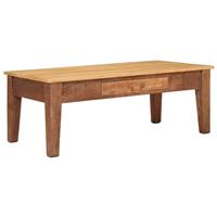 vidaXL Salontafel met lade Bruin 110 x 55 x 40 cm Massief Mango Hout