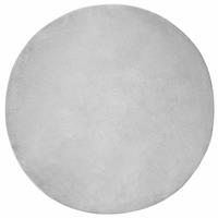 vidaXL Nep Konijnenbont Tapijt Grijs Ø 160 cm Polyester