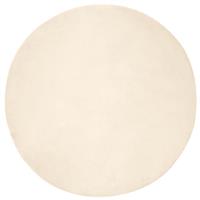 vidaXL Nep Konijnenbont Tapijt Crème Ø 120 cm Polyester