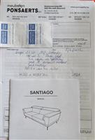 Henders en Hazel zitbank 2 1/2 Santiago