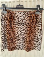 Prachtige Bruine Rok in Luipaard Print - Small