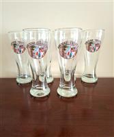 Set van 6 Retro Brugse Tripel Glazen 50 cl -  1987