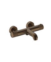 Thermostatische Badkraan BWS Sensa Thermostatisch Opbouw Knoppen Geborsteld Brons PVD