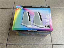 Systeem draadloos audio + video overdracht naar TV