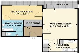 Appartement Groningensingel in Arnhem