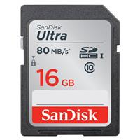 SanDisk 16GB Ultra SDHC UHS-I 80MB/s