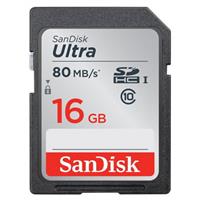 SanDisk 16GB Ultra SDHC UHS-I 80MB/s