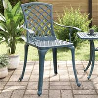 vidaXL Tuinstoelen 2 st gietaluminium groen