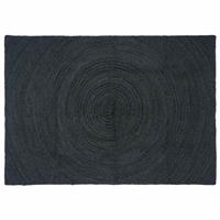 vidaXL Vloerkleed Donkergrijs 140 x 200 cm Jute