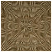 vidaXL Vloerkleed Natuurlijk en Zwart 200 x 200 cm Jute