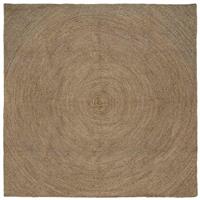 vidaXL Vloerkleed Grijs 240 x 240 cm Jute