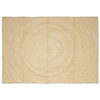 vidaXL Vloerkleed Natuurlijk en Wit 240 x 340 cm Jute